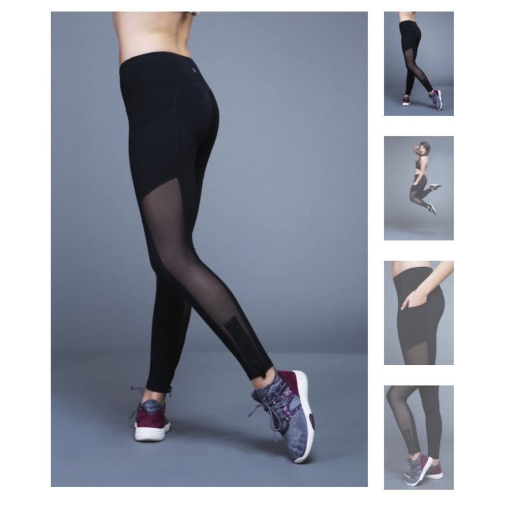Popflex Full Length Black Workout Leggings